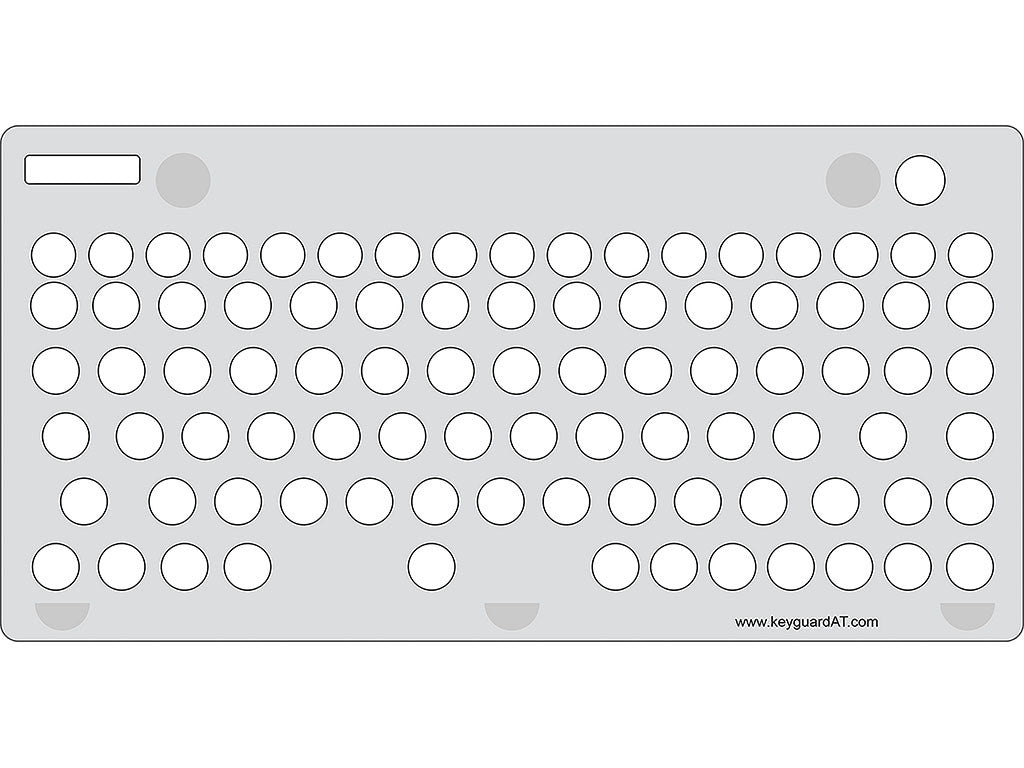 Keyguard for the Adesso SlimTouch Mini Trackball Keyboard