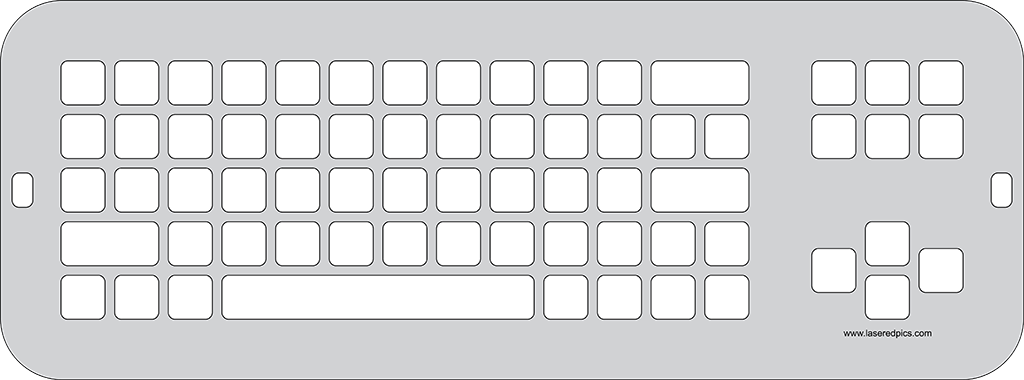 Keyguard for the Clevy Keyboard.