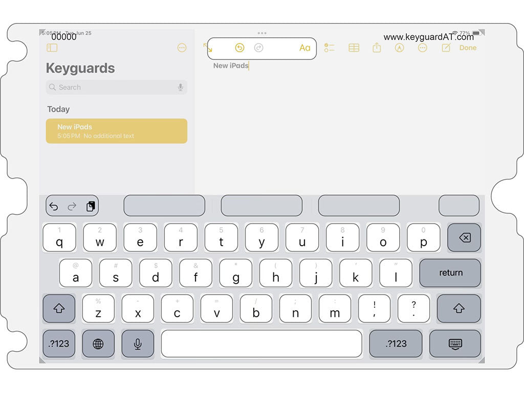 iPad Keyboard Keyguard