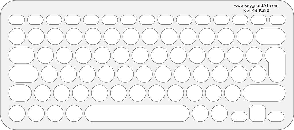 UK version fits the Logitech K380 Multi-Device UK English Keyboard.