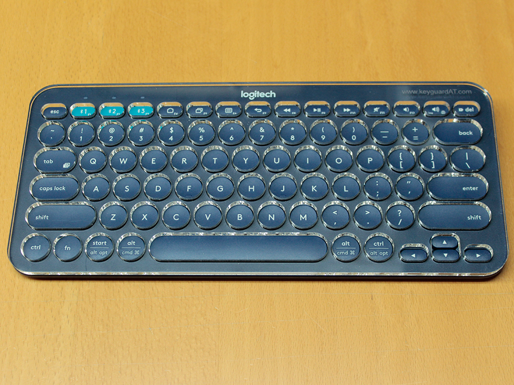 US version on the Logitech K380 Multi-Device US English Keyboard.