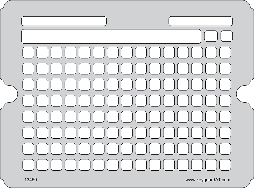 Speak for Yourself keyguard with attachment for ArmorBox Kido case.