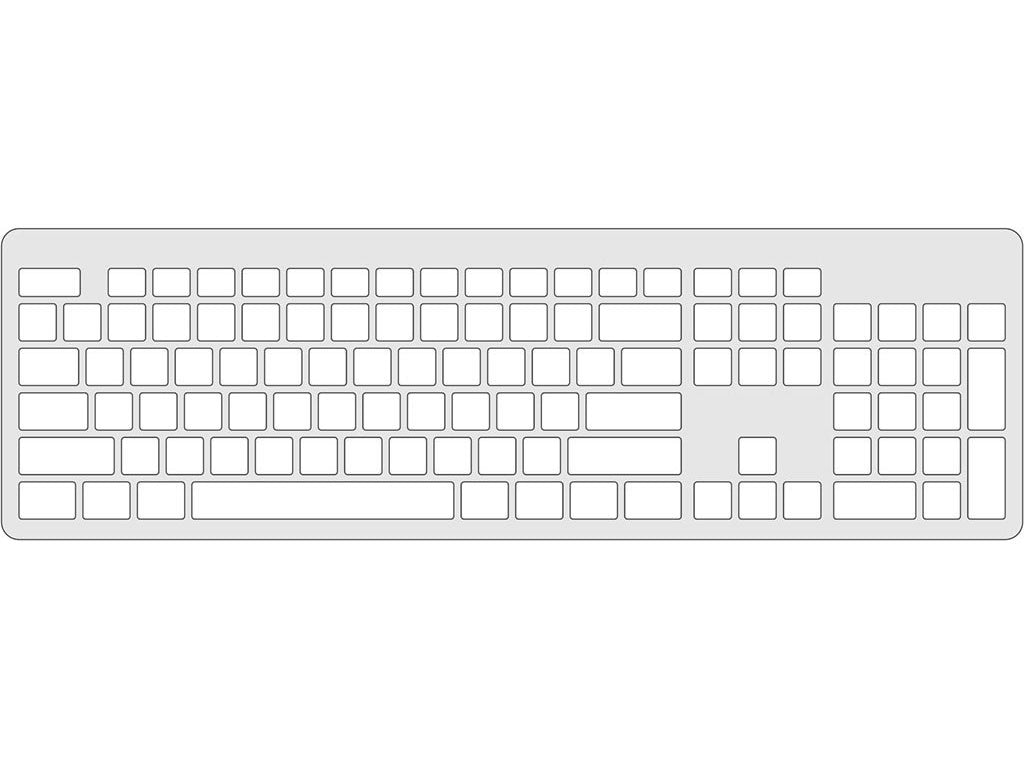 Keyguard for the Alt ClearKeys keyboard