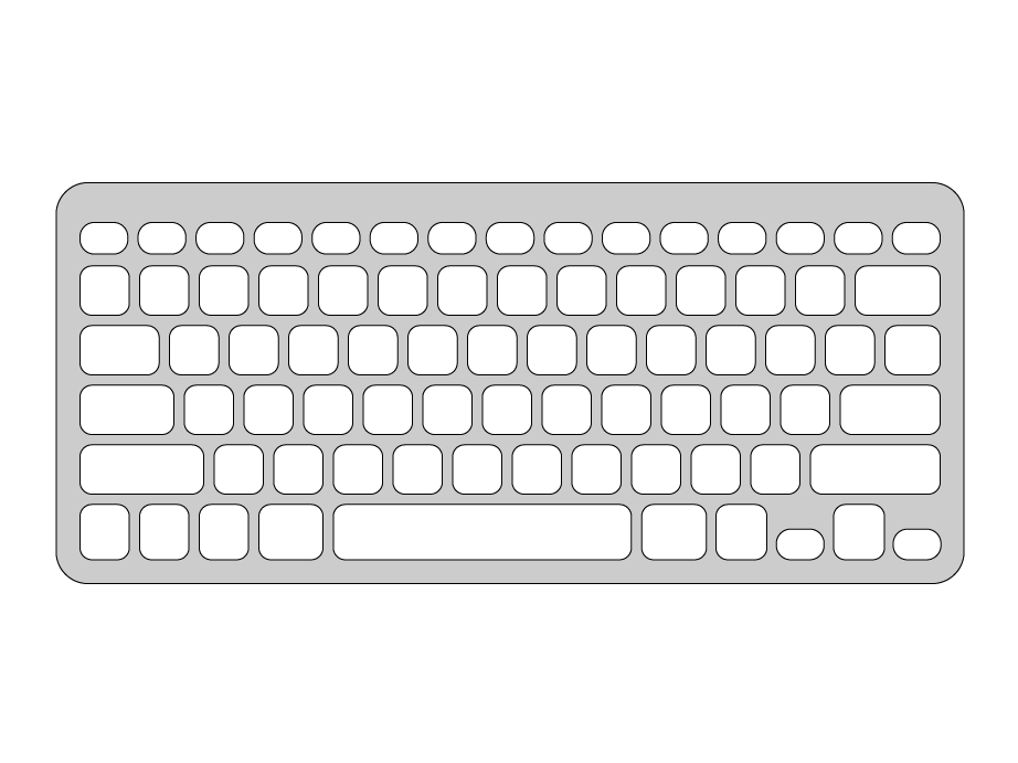 Keyguard for Logitech Easy-Switch Keyboard