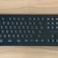 VSeven Multimedia Keyboard Keyguard with round openings.